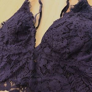 Aerie navy blue bralette